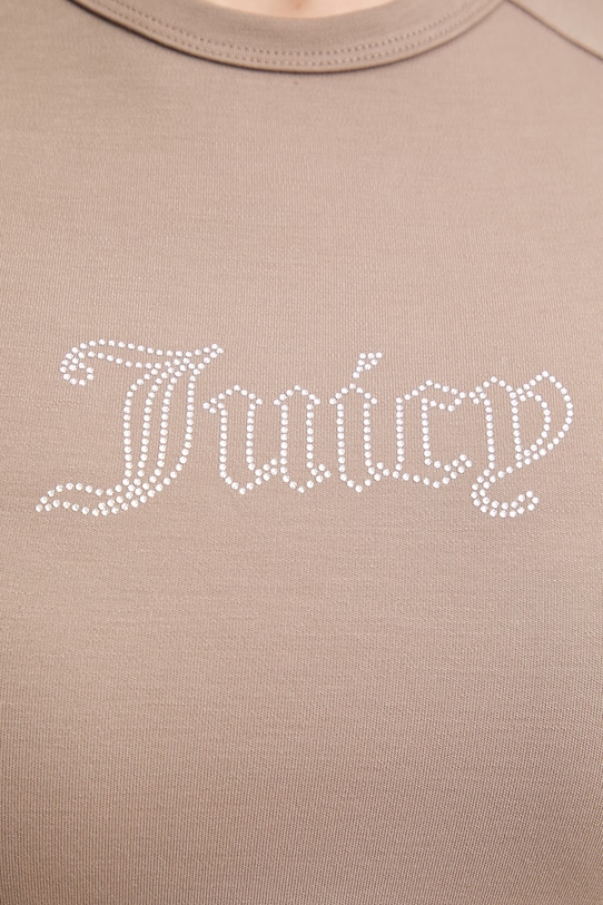 Juicy Couture kratka majica ženska modalna JC BABY TEE JCWCT126317 rjava