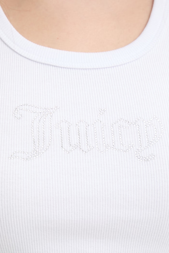 Juicy Couture top damski RACER VEST JCWLV126308 biały