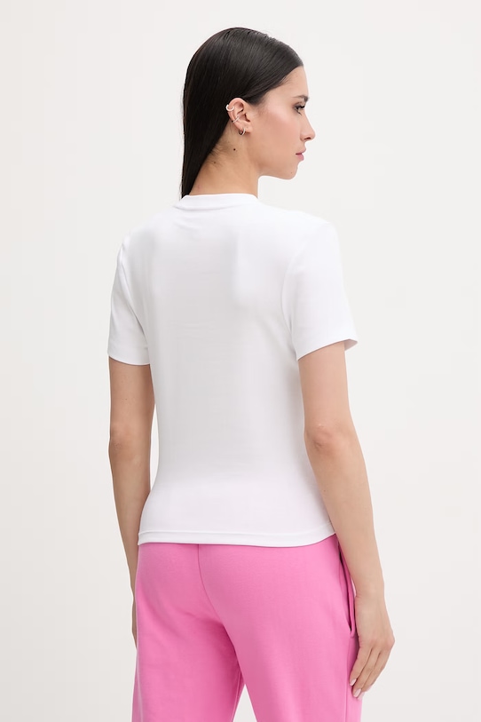 Ρούχα Rip Curl t-shirt γυναικείο βαμβακερό με ελαστάν SURF SIDE 0MBWTE λευκό