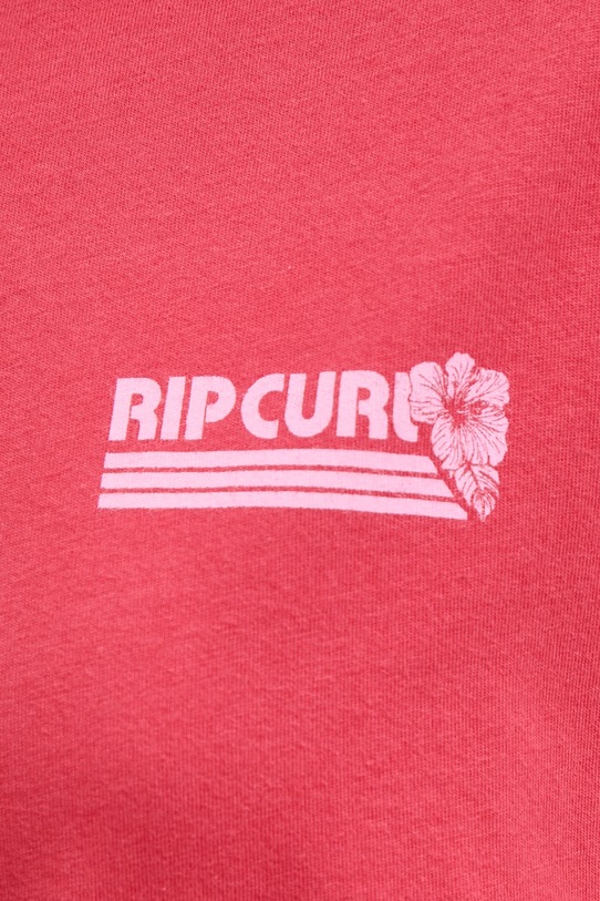 Rip Curl t-shirt γυναικείο βαμβακερό OCEAN BREAK 0MGWTE κόκκινο