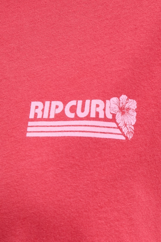 Rip Curl t-shirt γυναικείο βαμβακερό OCEAN BREAK 0MGWTE κόκκινο