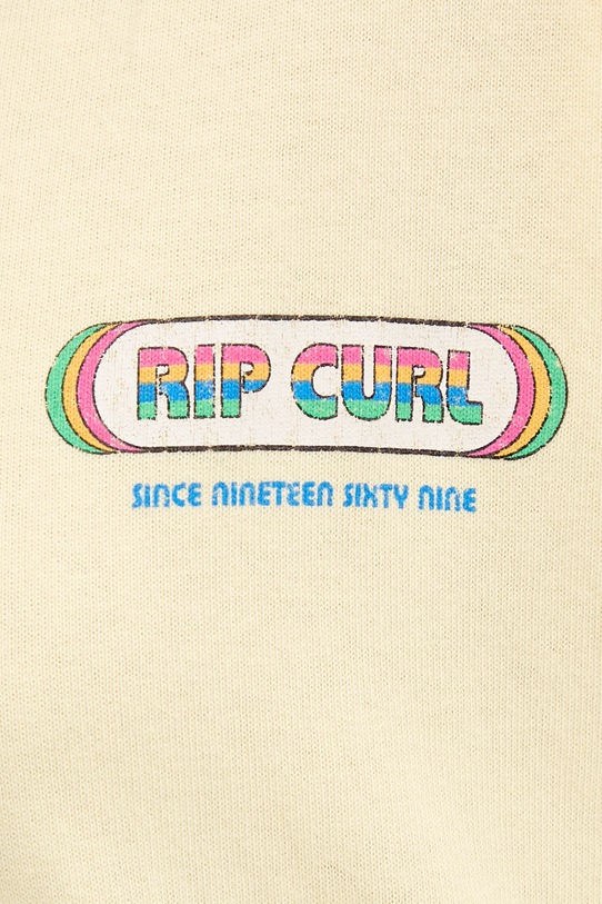Rip Curl t-shirt γυναικείος βαμβακερός SURF REVIVAL 0MHWTE κίτρινο