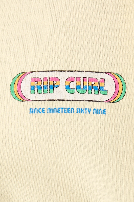 Rip Curl t-shirt γυναικείος βαμβακερός SURF REVIVAL 0MHWTE κίτρινο