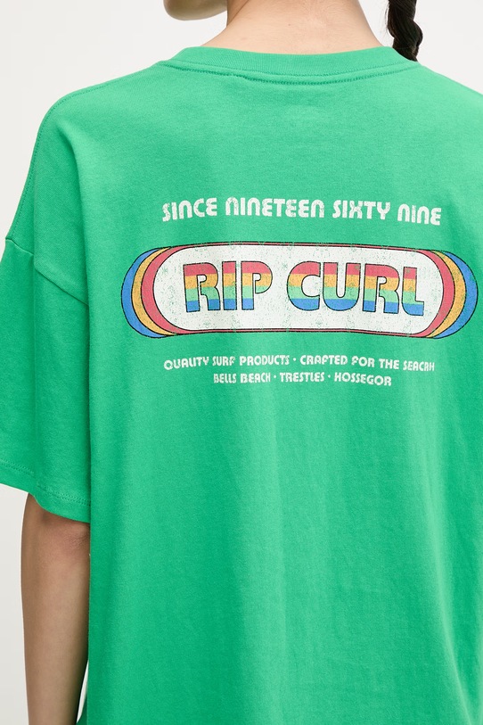Rip Curl футболка для женщин из хлопка SURF REVIVAL 0MHWTE зелёный