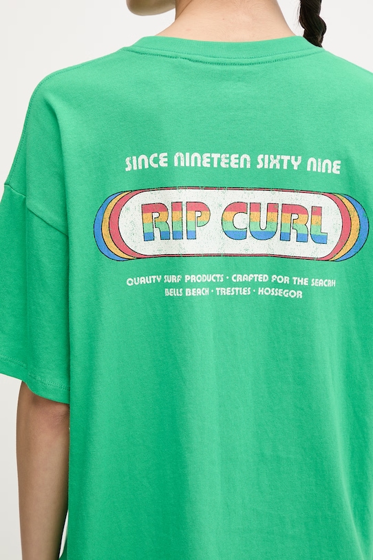 Rip Curl футболка для женщин из хлопка SURF REVIVAL 0MHWTE зелёный