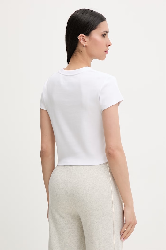 Ρούχα Rip Curl γυναικείο t-shirt βαμβάκι με ελαστάν HALEY O BABY 0MNWTE λευκό