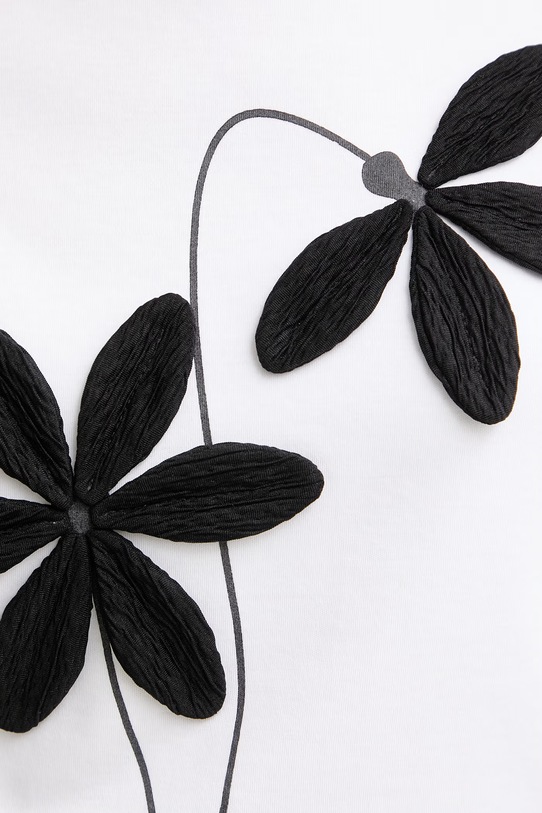 Morgan T-shirt damski bawełniany DAHLIA biały