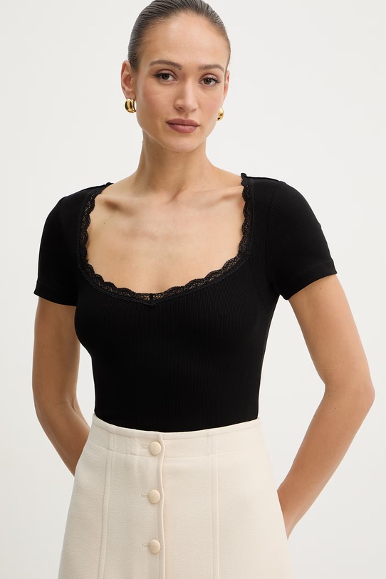 Morgan t-shirt damski czarny 261.DAMOUR