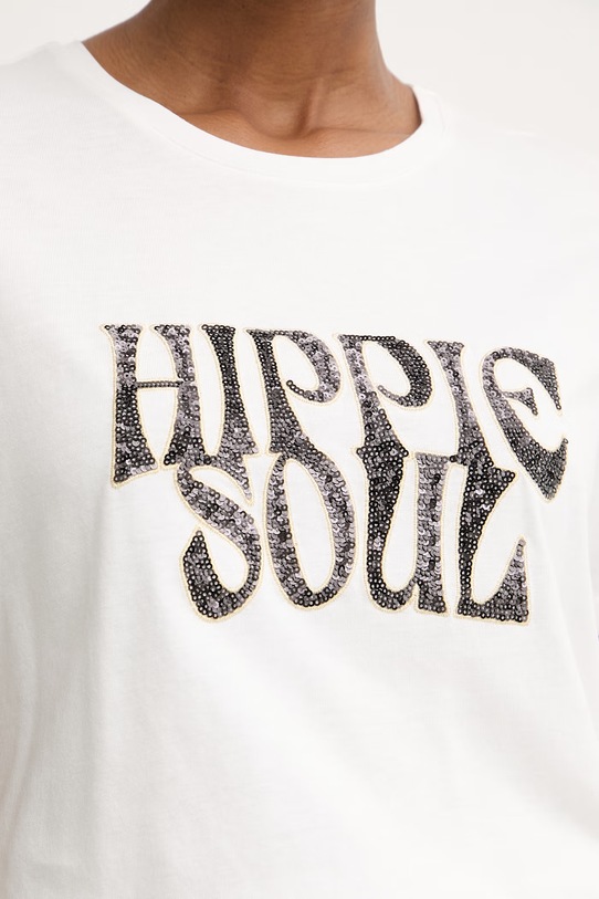 Morgan T-shirt damski z modalem biały DARIO