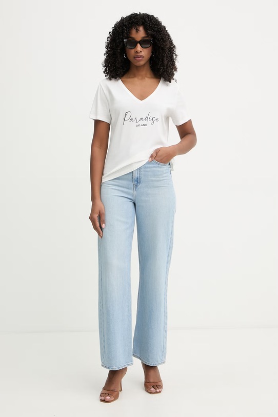 Morgan t-shirt damski DBEACH biały SS26