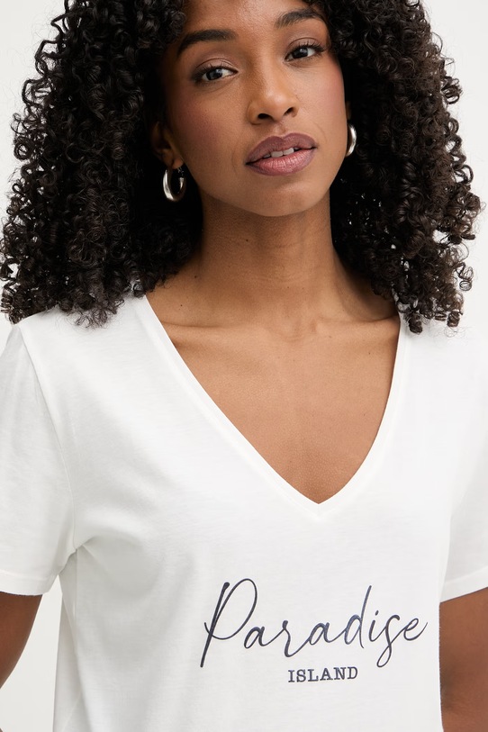 Morgan t-shirt damski biały DBEACH