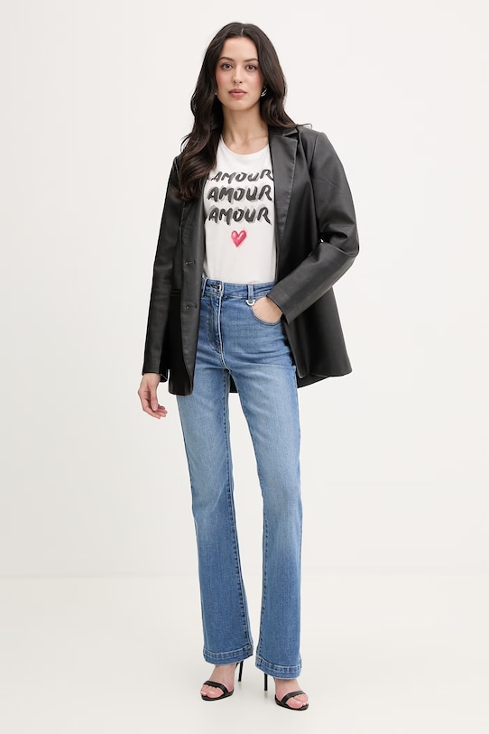 Morgan t-shirt damski DOUR biały SS26