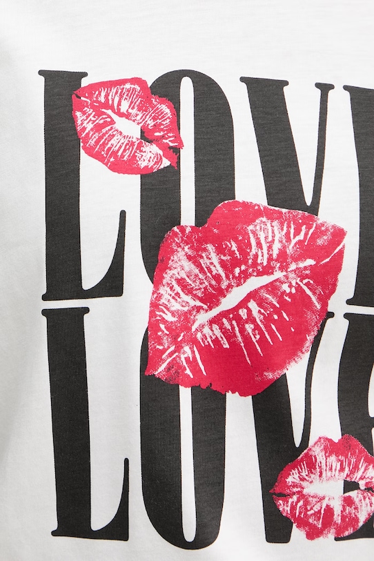 Morgan t-shirt damski z bawełną DOVE biały