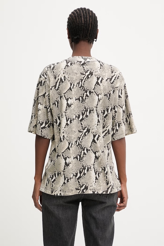 Odzież Anine Bing Avi t-shirt bawełniany damski A.08.12062 beżowy