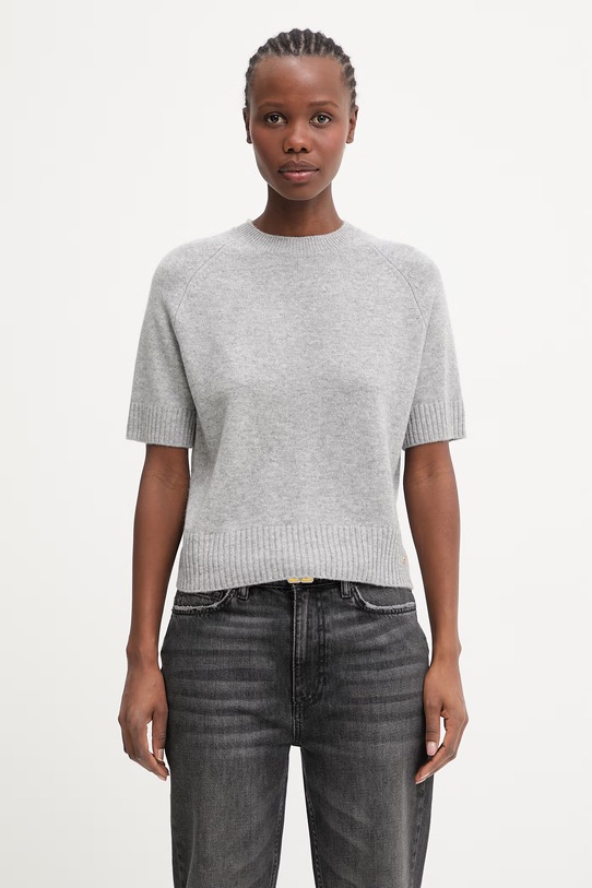Anine Bing Jackson sweter kaszmirowy damski szary A.09.10175