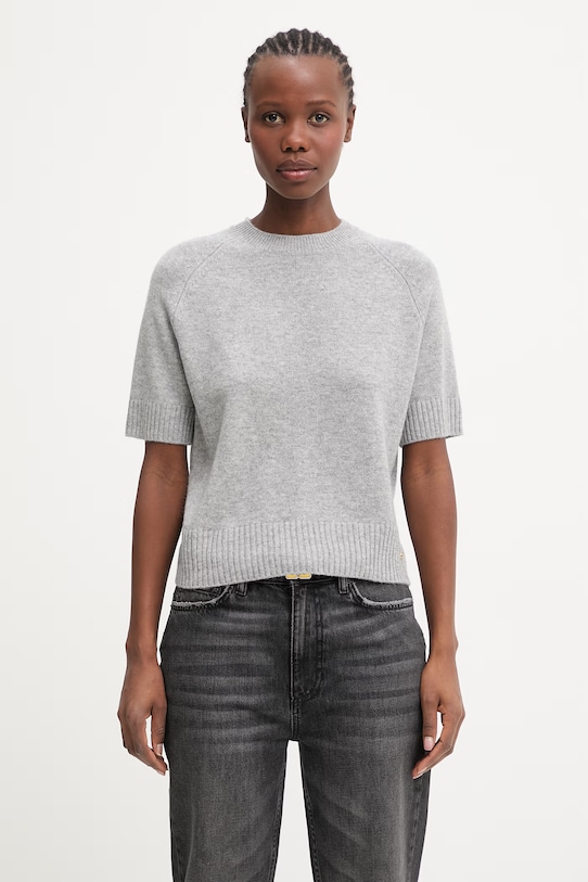 Anine Bing Jackson sweter kaszmirowy damski szary A.09.10175