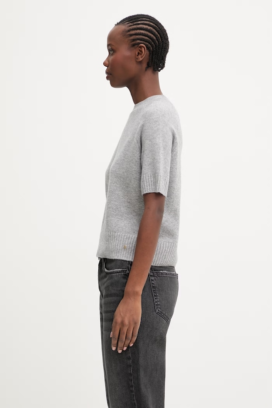 Anine Bing Jackson sweter kaszmirowy damski A.09.10175 szary SS26