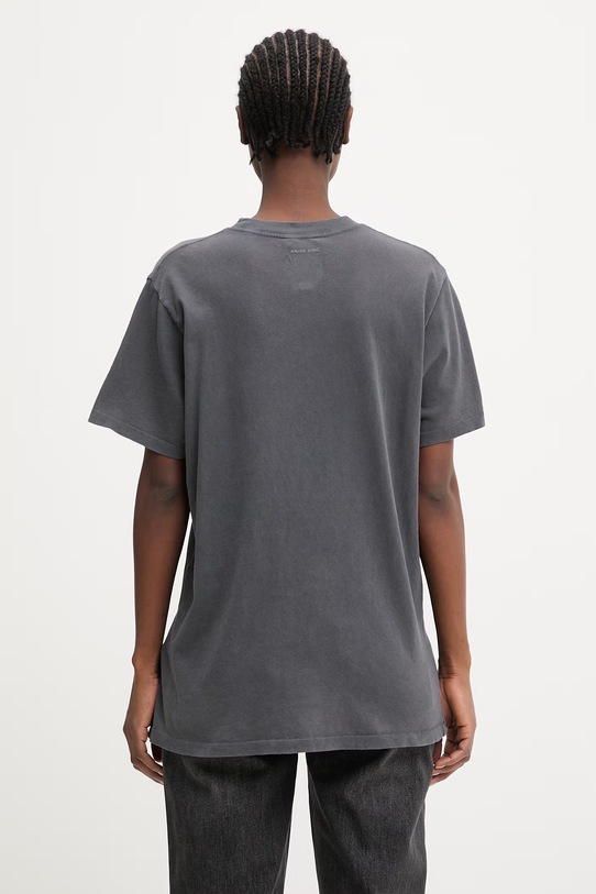 Odzież Anine Bing Lili t-shirt bawełniany damski A.08.11713 szary