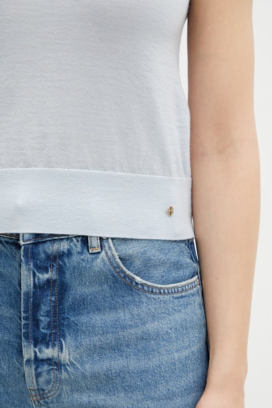 Anine Bing Moni top wełniany damski niebieski A.09.11250