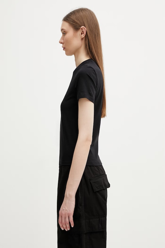 Carhartt WIP W' S/S Luca T-Shirt bawełniany damski I036365.89XX czarny SS26