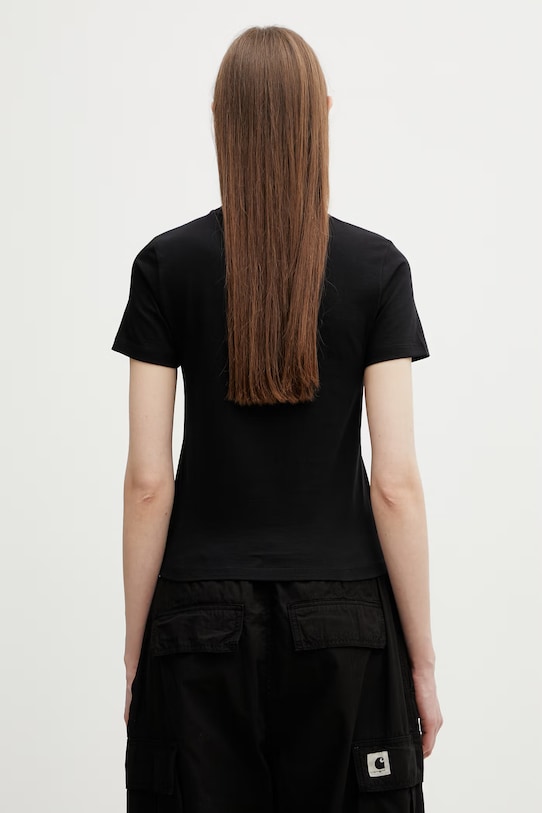 Odzież Carhartt WIP W' S/S Luca T-Shirt bawełniany damski I036365.89XX czarny