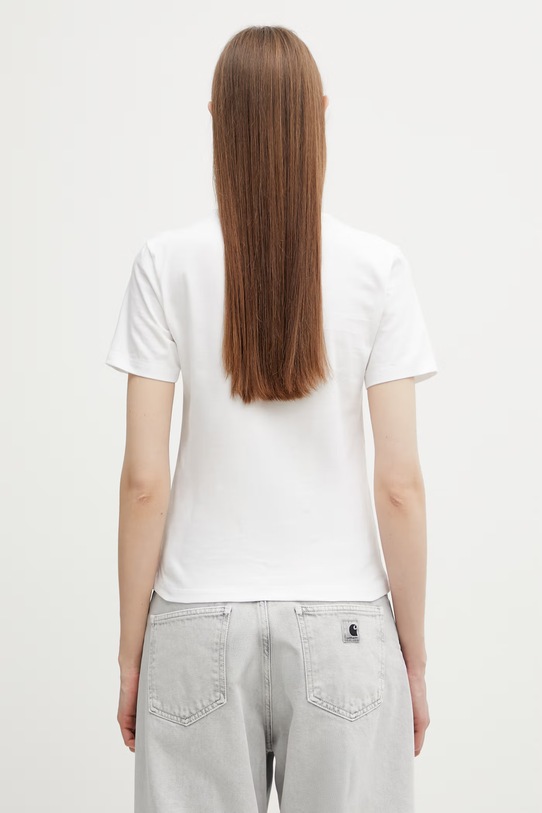 Odzież Carhartt WIP W' S/S Luca T-Shirt t-shirt bawełniany damski I036365.02XX biały