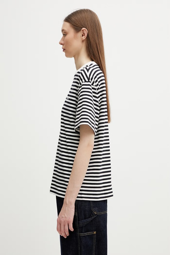 Carhartt WIP W' S/S Ezra T-Shirt bawełniany damski I036343.3KRXX czarny SS26