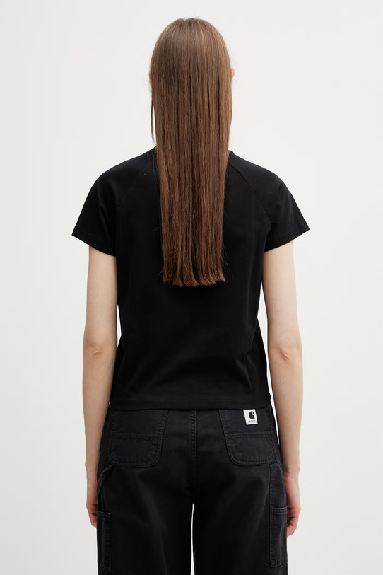 Odzież Carhartt WIP W' S/S Honest Work T-Shirt t-shirt damski bawełniany I036379.0D2XX czarny