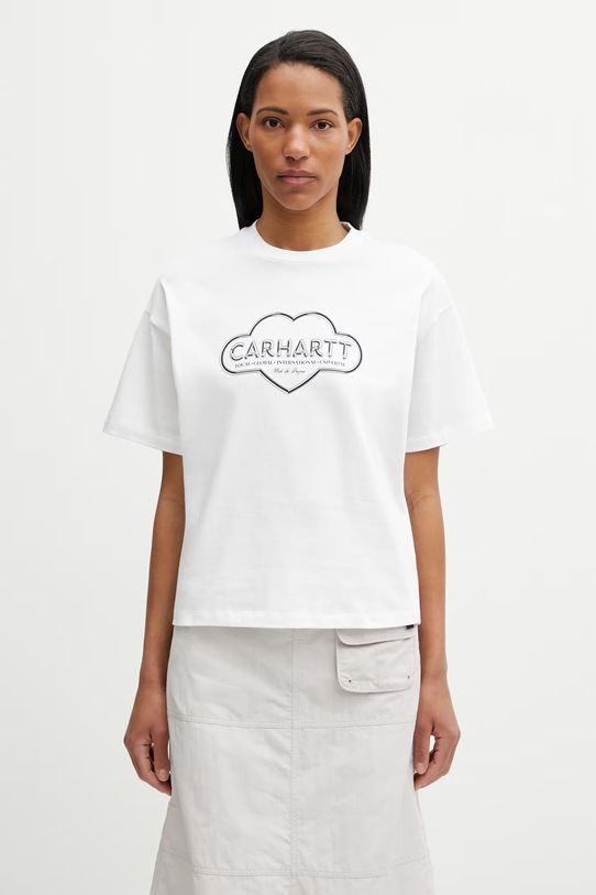 Carhartt WIP W' S/S Cloud Heart T-Shirt T-shirt bawełniany damski biały I036380.02XX