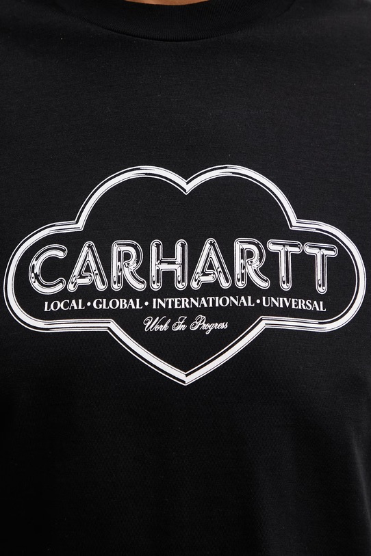 Carhartt WIP W' S/S Cloud Heart T-Shirt bawełniany damski czarny I036380.89XX