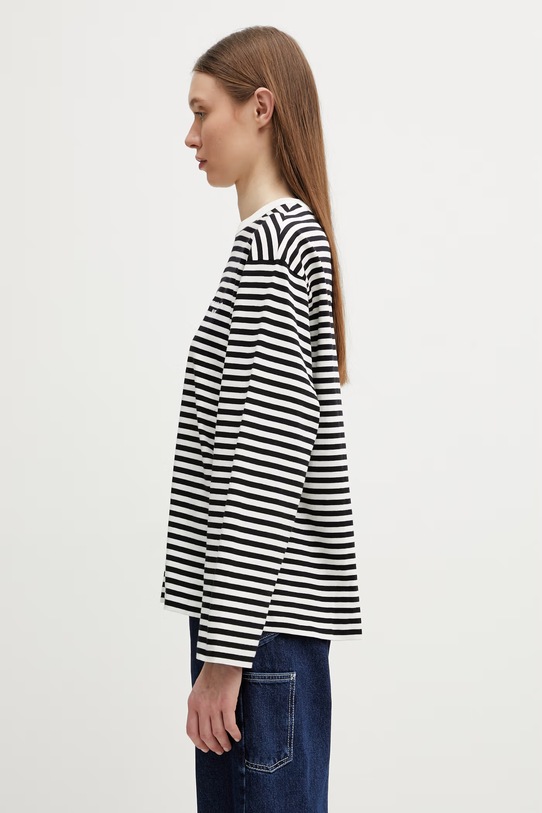 Carhartt WIP longsleeve damski bawełniany W' L/S Ezra T-Shirt I036345.3KRXX czarny SS26