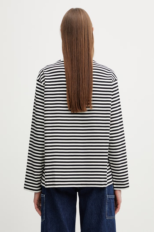 Odzież Carhartt WIP longsleeve damski bawełniany W' L/S Ezra T-Shirt I036345.3KRXX czarny