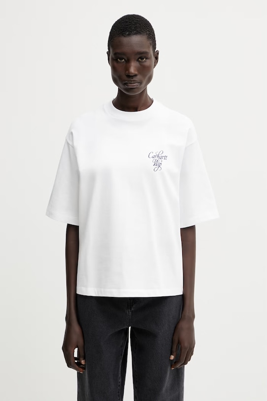 Oblečení Carhartt WIP W' S/S Vestige T-Shirt tričko bavlněné dámské I036388.02XX bílá