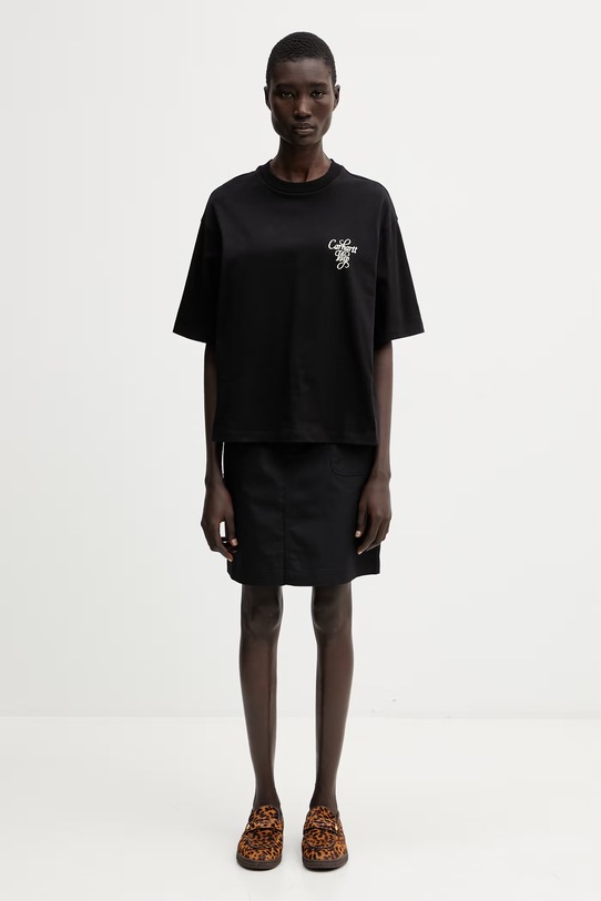 Carhartt WIP W' S/S Vestige T-Shirt bawełniany damski I036388.89XX czarny