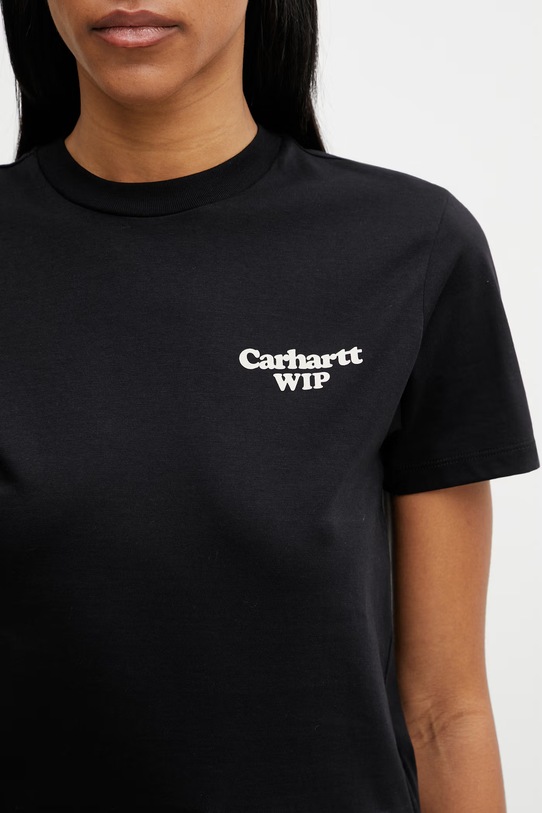 Carhartt WIP W' S/S Spoiled T-Shirt bawełniany damski czarny I036389.89XX