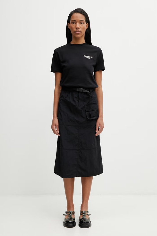 Carhartt WIP W' S/S Spoiled T-Shirt bawełniany damski I036389.89XX czarny