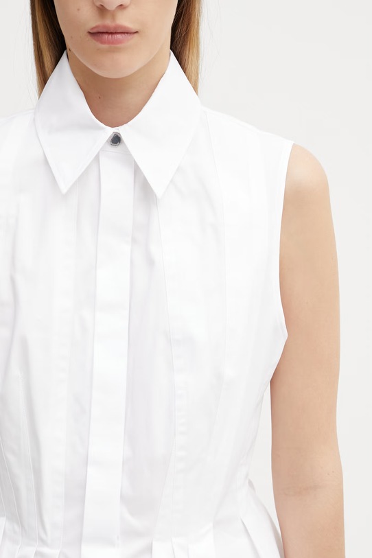 Sportmax Spxcertosa koszula bawełniana damska biały 2612111052600