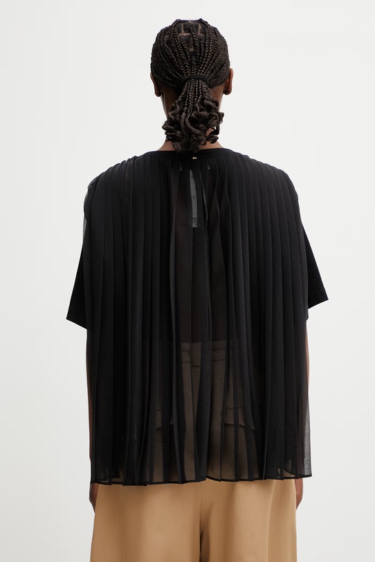 Одежда Sportmax Spxspiga блузка женская хлопковая однотонная 2612941041600 чёрный