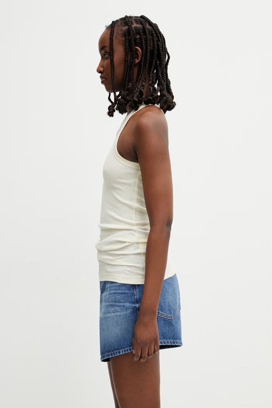 Sportmax Spxfumato top s dodatkom svile za žene 2612941042600 bež SS26