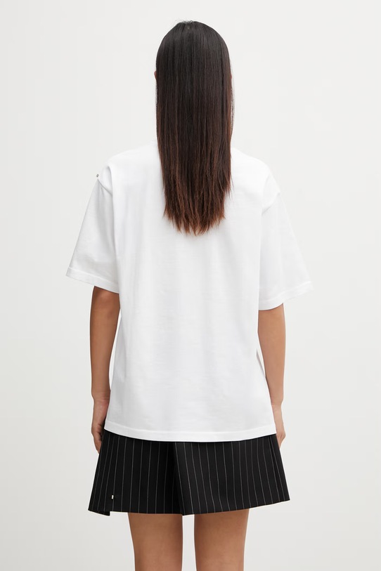 Дрехи Sportmax Spdquiete тениска памучна дамска 2612971015600 бял