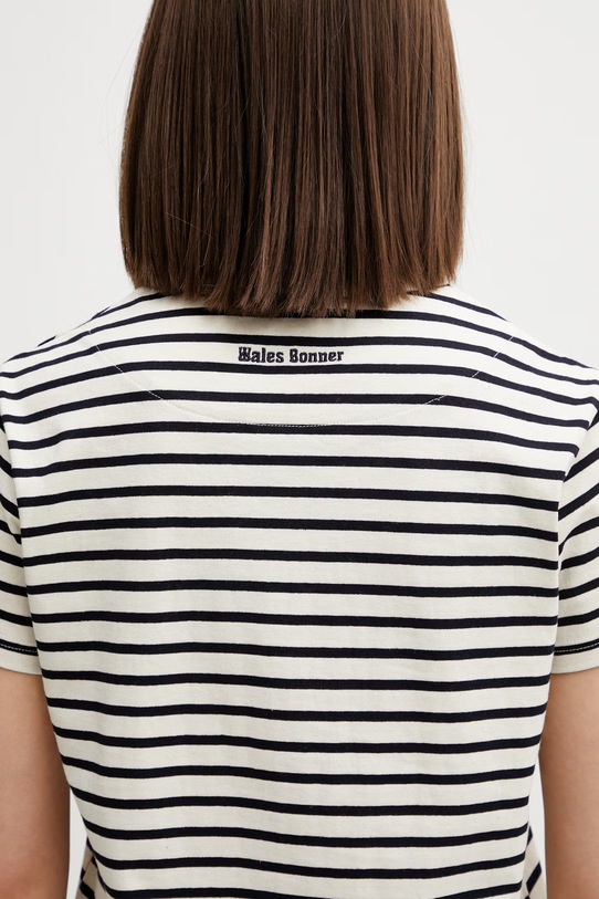 Wales Bonner Crown t-shirt bawełniany damski WS26JE10.JE02.159 beżowy