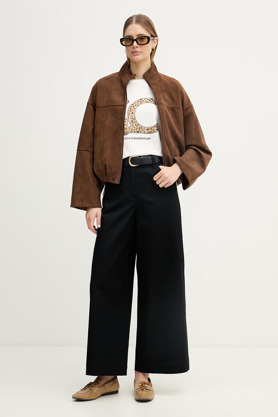 Lola Casademunt T-shirt basic damski bawełniany LS2615004 biały SS26