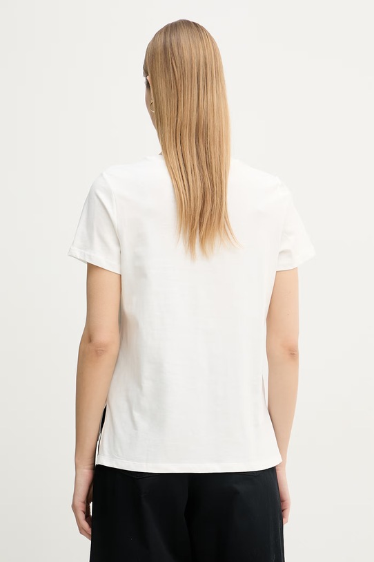 Odzież Lola Casademunt T-shirt basic damski bawełniany LS2615004 biały