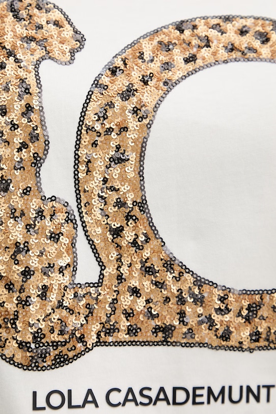 Lola Casademunt T-shirt basic damski bawełniany LS2615004 biały