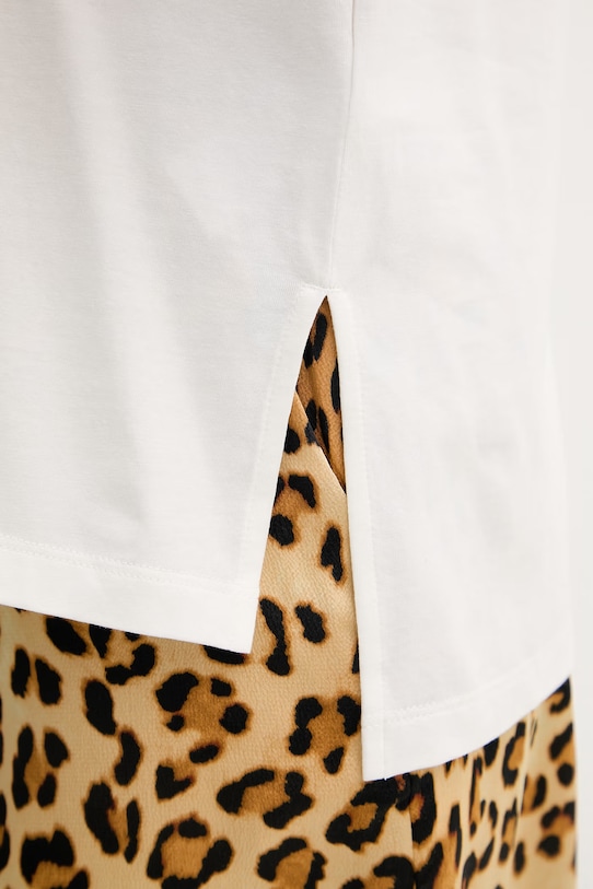 Lola Casademunt T-shirt damski bawełniany z elastanem LS2615017