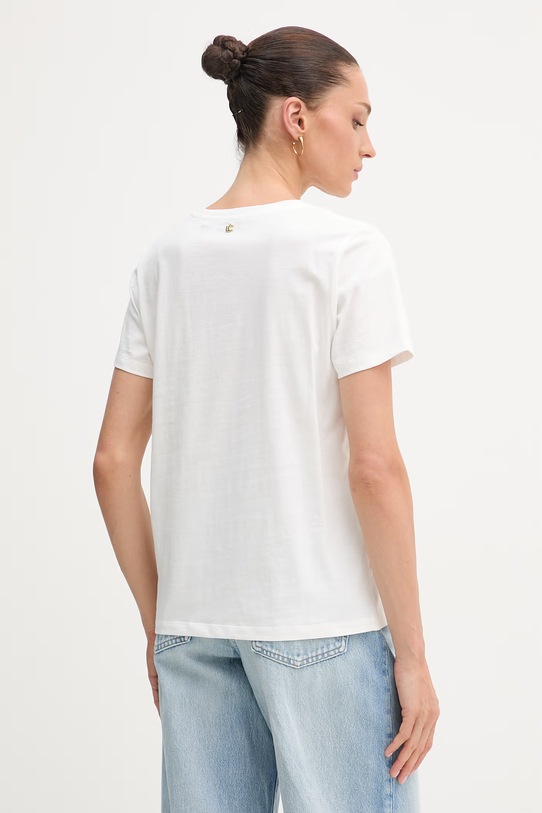 Odzież Lola Casademunt T-shirt damski bawełniany LS2615019 biały