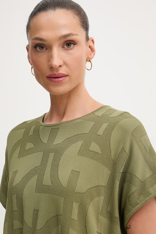 Lola Casademunt T-shirt damski z wiskozą zielony LS2615116