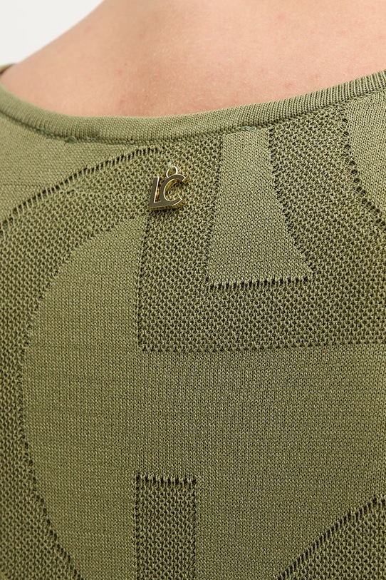 Lola Casademunt T-shirt damski z wiskozą LS2615116 zielony