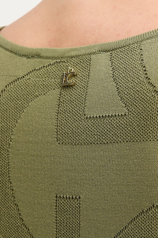 Lola Casademunt T-shirt damski z wiskozą LS2615116 zielony