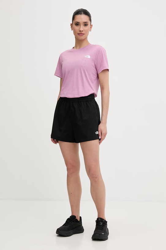 The North Face t-shirt γυμναστικής γυναικείο FLEX EMBOSSED NF0A8G8CG6E1 μωβ SS26